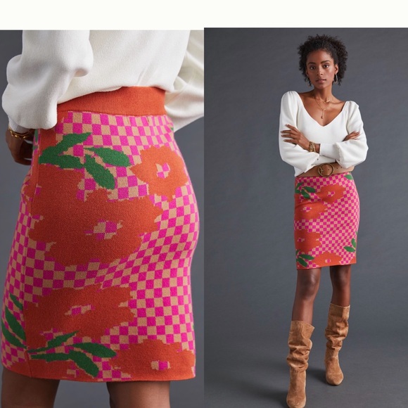Anthropologie Dresses & Skirts - Anthropologie Blossom, Sweater Mini Skirt size 6